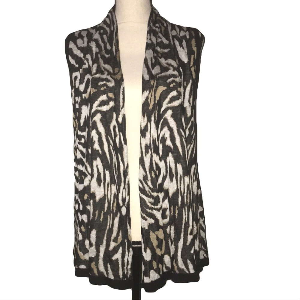 Art & Soul black/tan vest new with tags size small